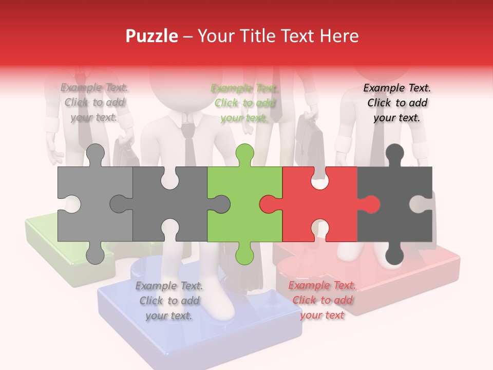 Illustration Person Join PowerPoint Template