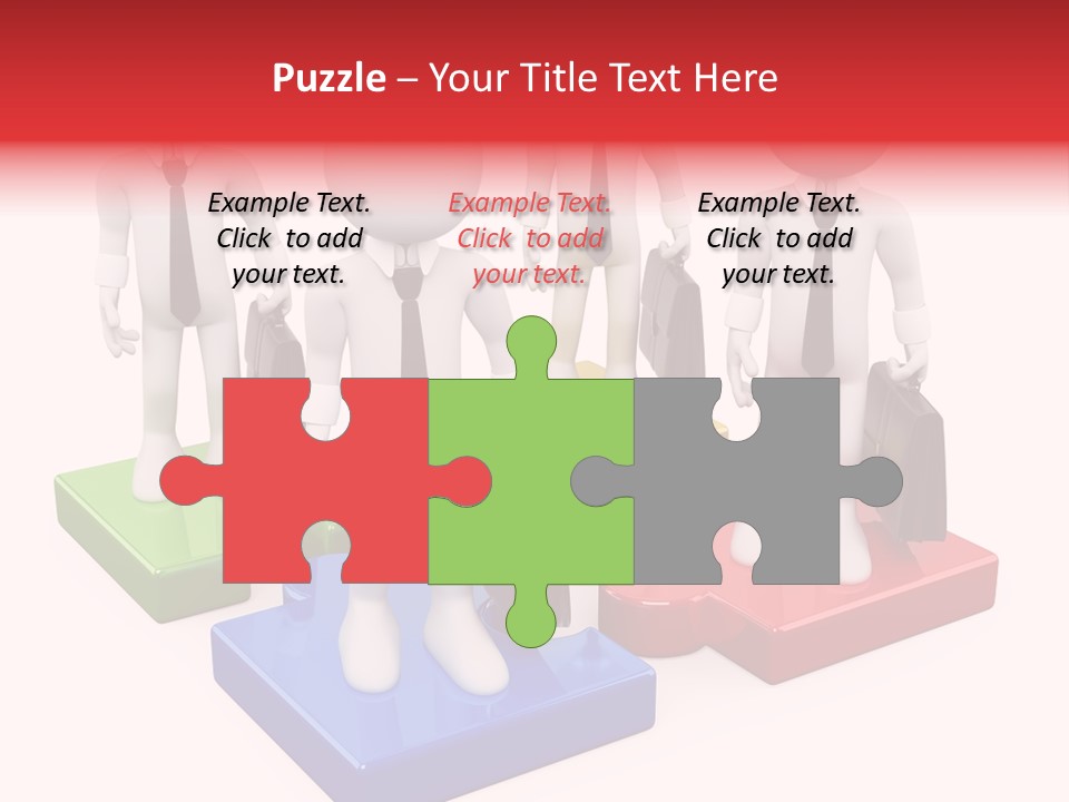 Illustration Person Join PowerPoint Template