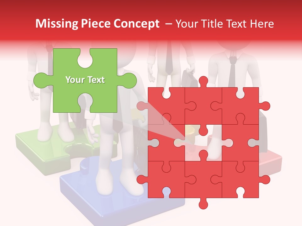 Illustration Person Join PowerPoint Template