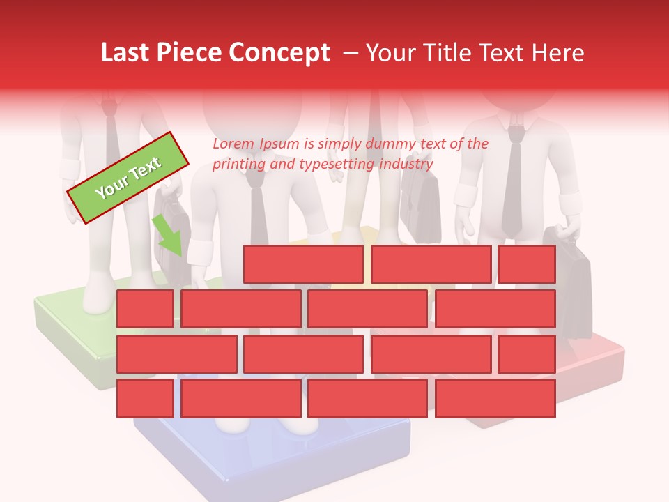 Illustration Person Join PowerPoint Template