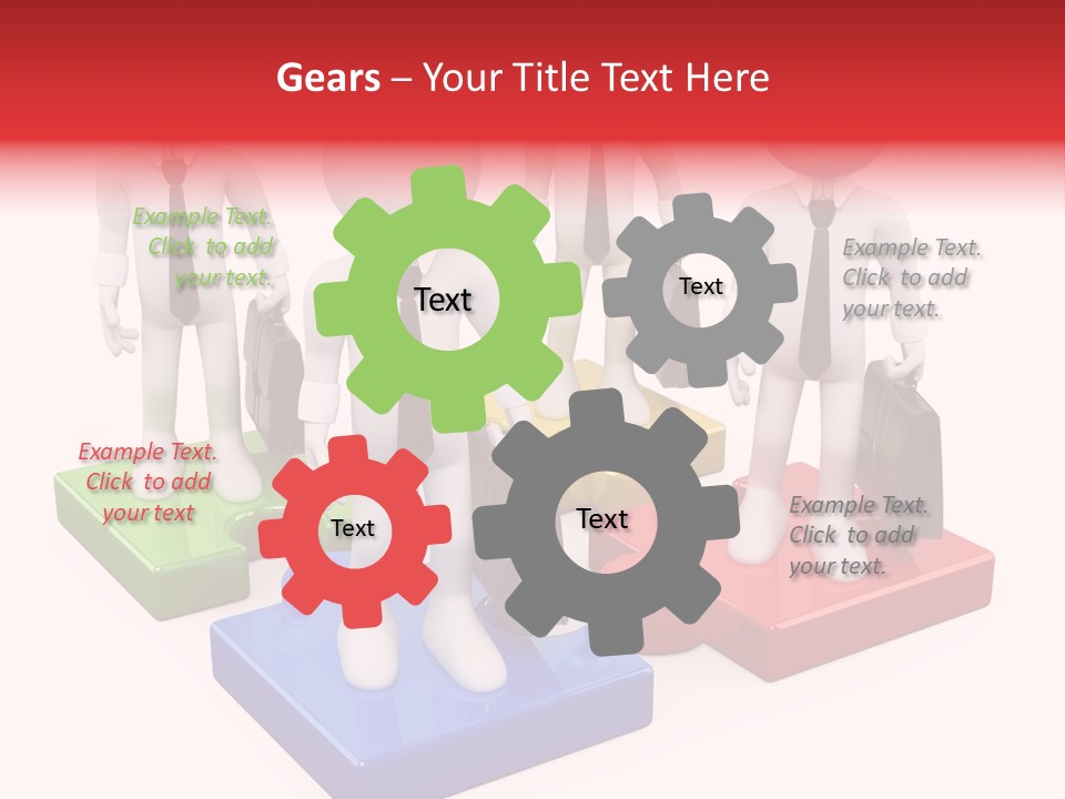 Illustration Person Join PowerPoint Template