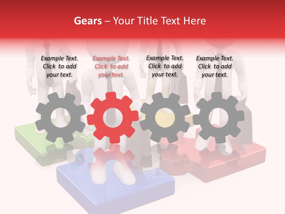 Illustration Person Join PowerPoint Template