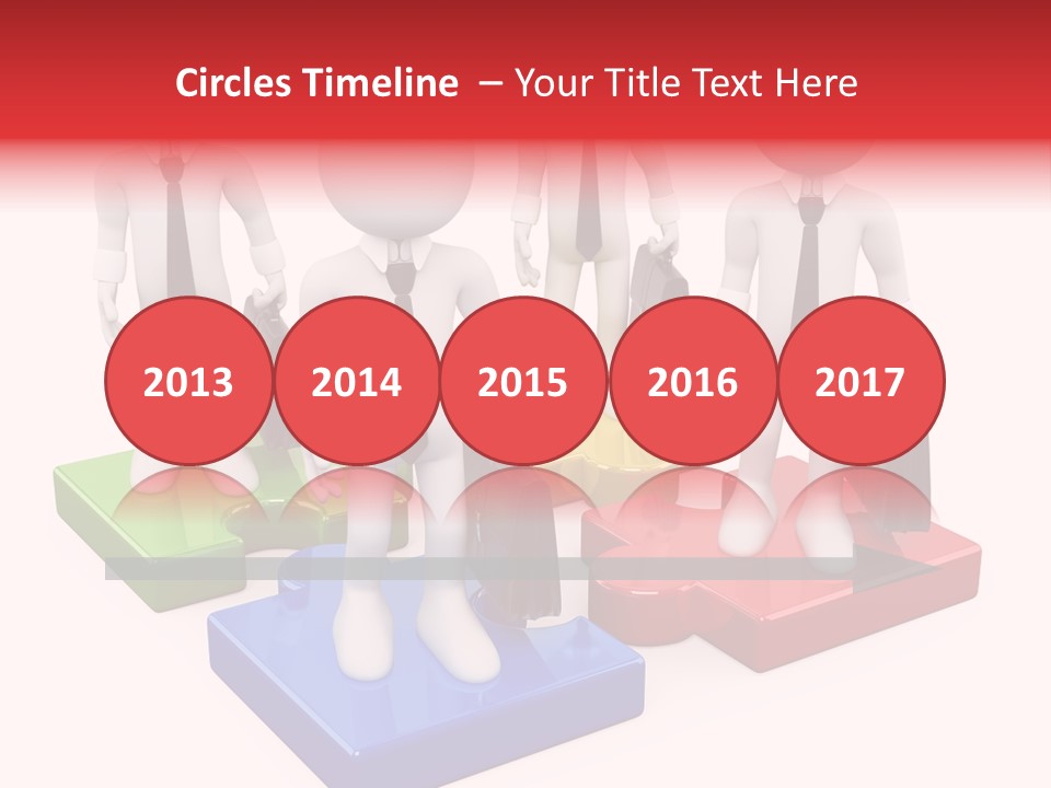 Illustration Person Join PowerPoint Template