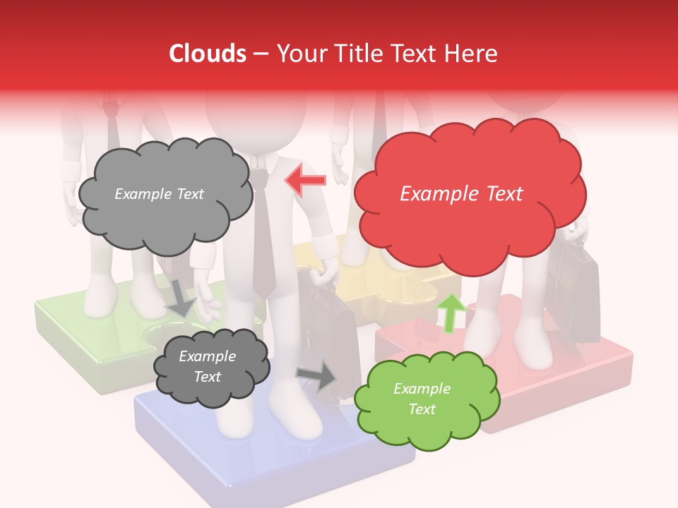 Illustration Person Join PowerPoint Template
