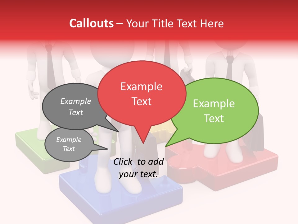 Illustration Person Join PowerPoint Template
