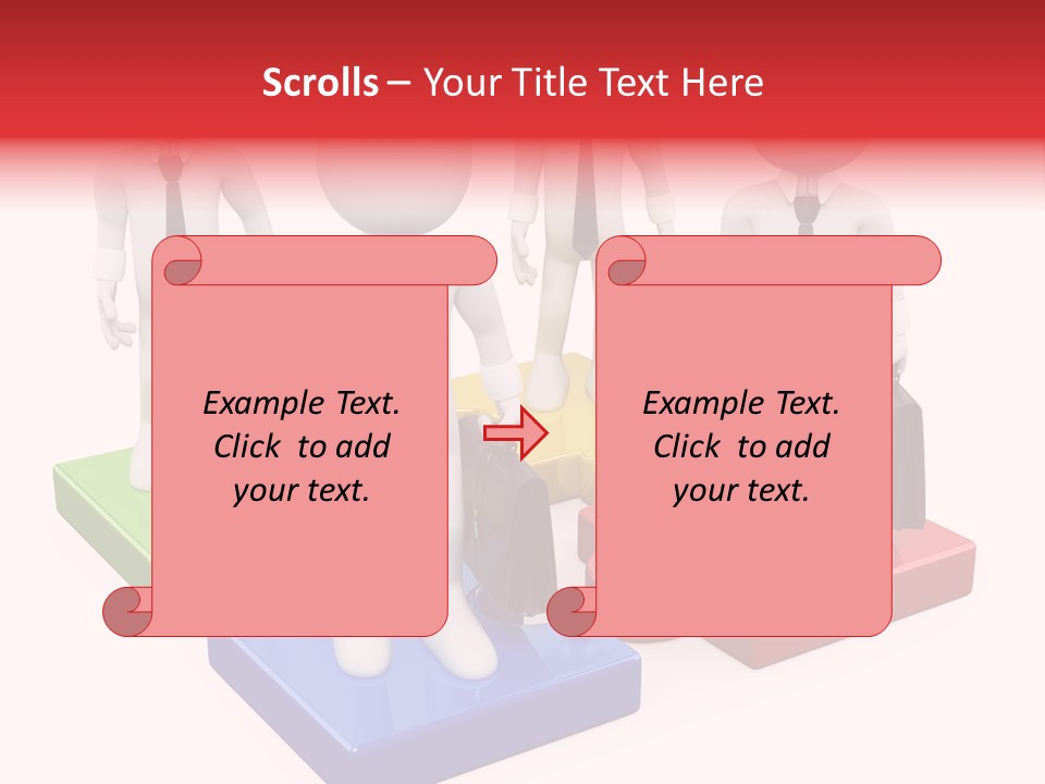 Illustration Person Join PowerPoint Template
