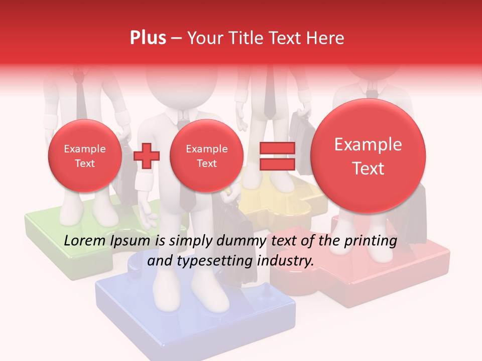 Illustration Person Join PowerPoint Template