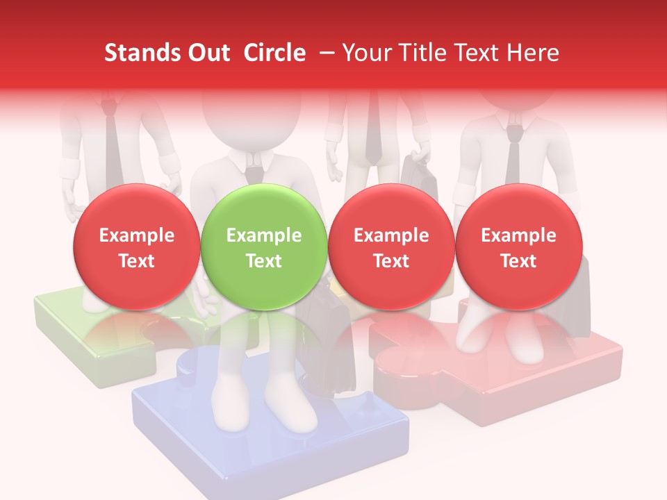 Illustration Person Join PowerPoint Template