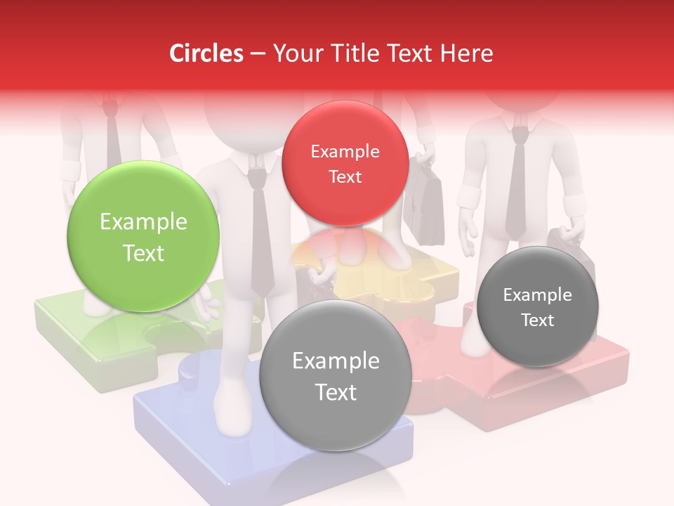 Illustration Person Join PowerPoint Template