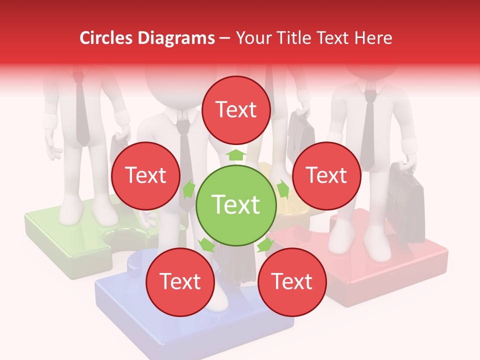 Illustration Person Join PowerPoint Template