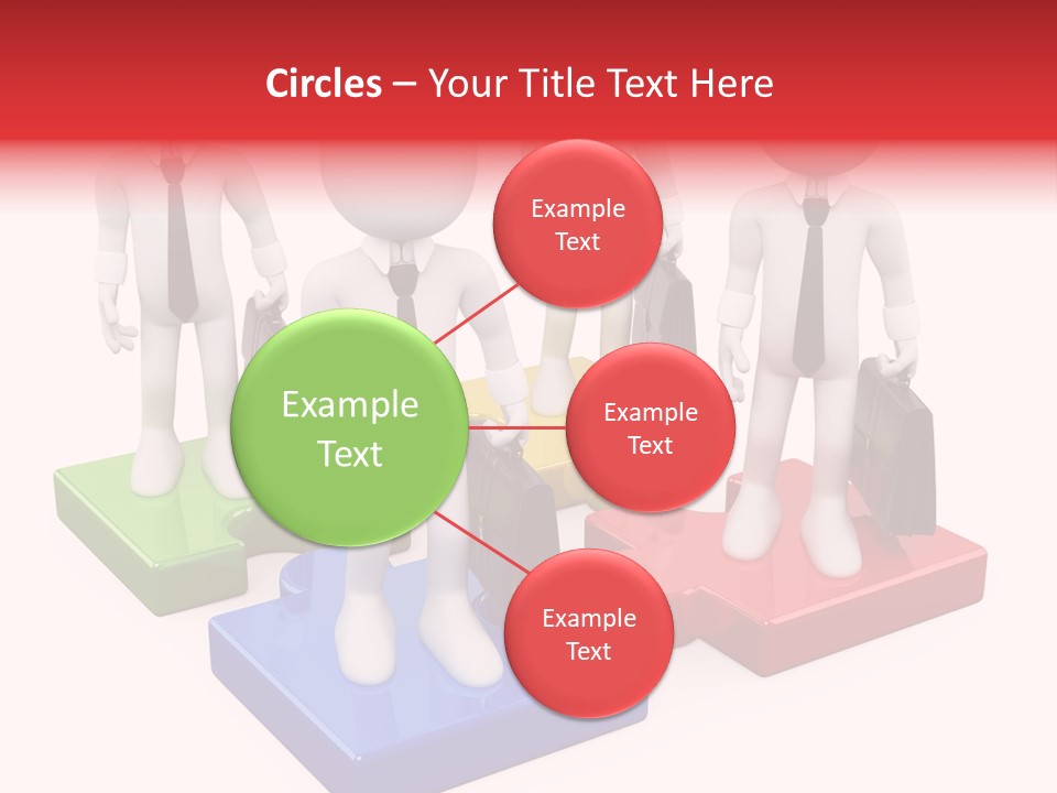 Illustration Person Join PowerPoint Template