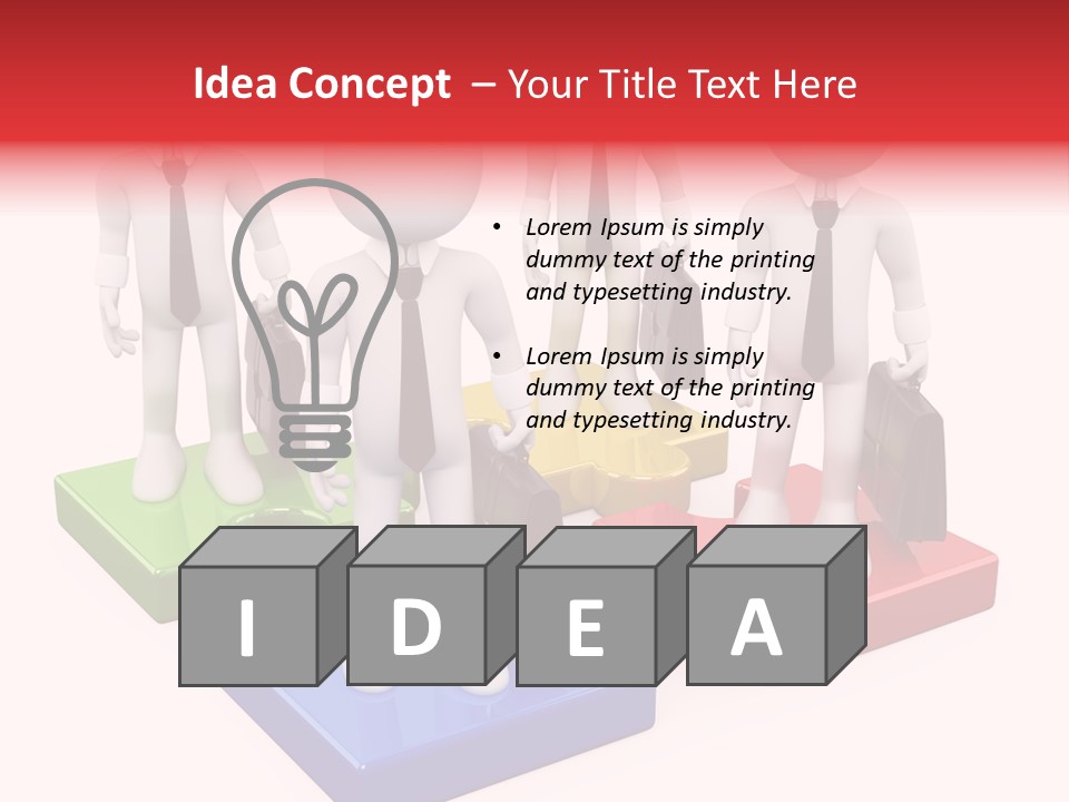 Illustration Person Join PowerPoint Template