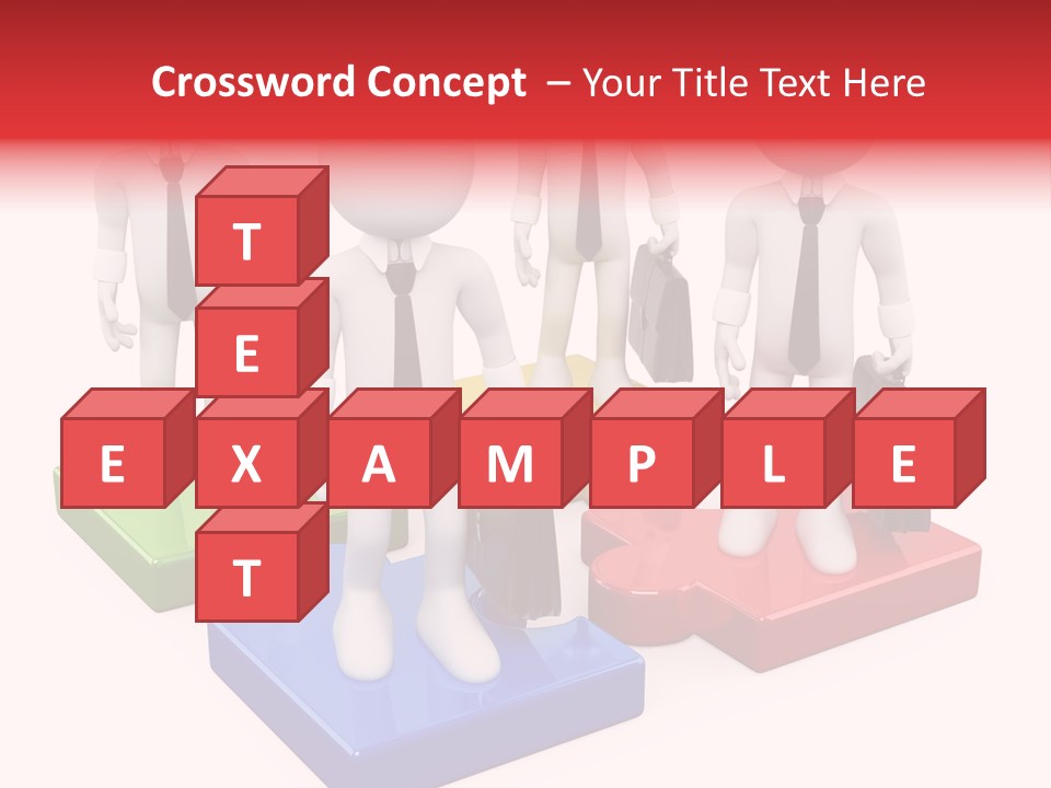 Illustration Person Join PowerPoint Template