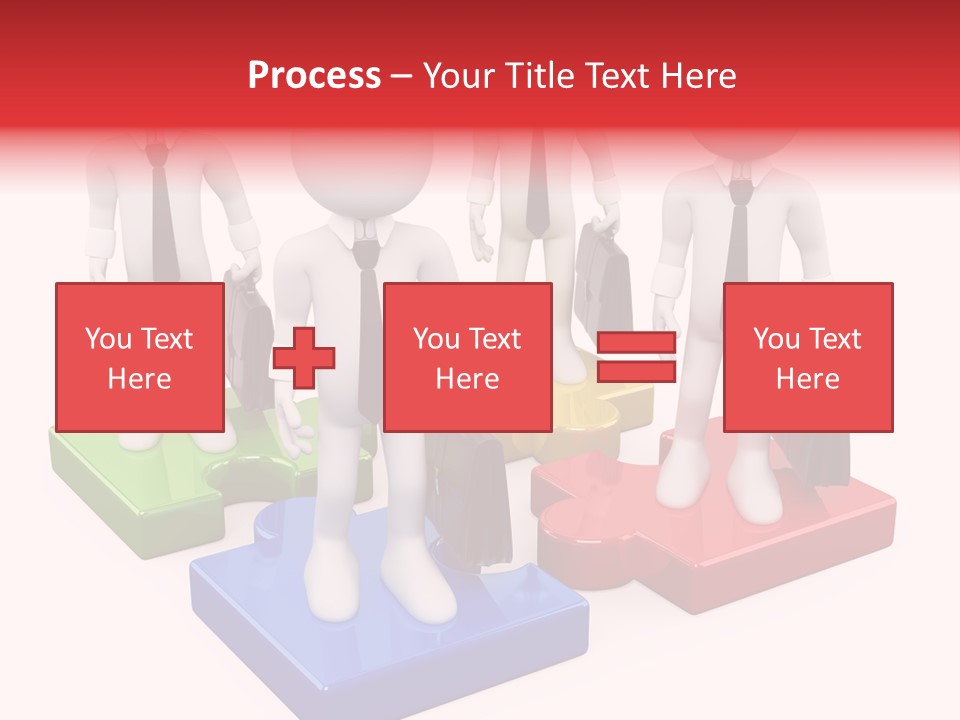 Illustration Person Join PowerPoint Template