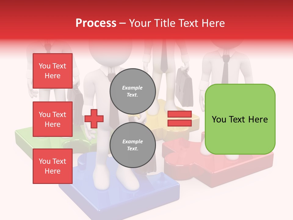 Illustration Person Join PowerPoint Template