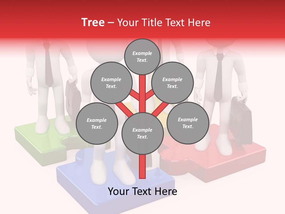 Illustration Person Join PowerPoint Template