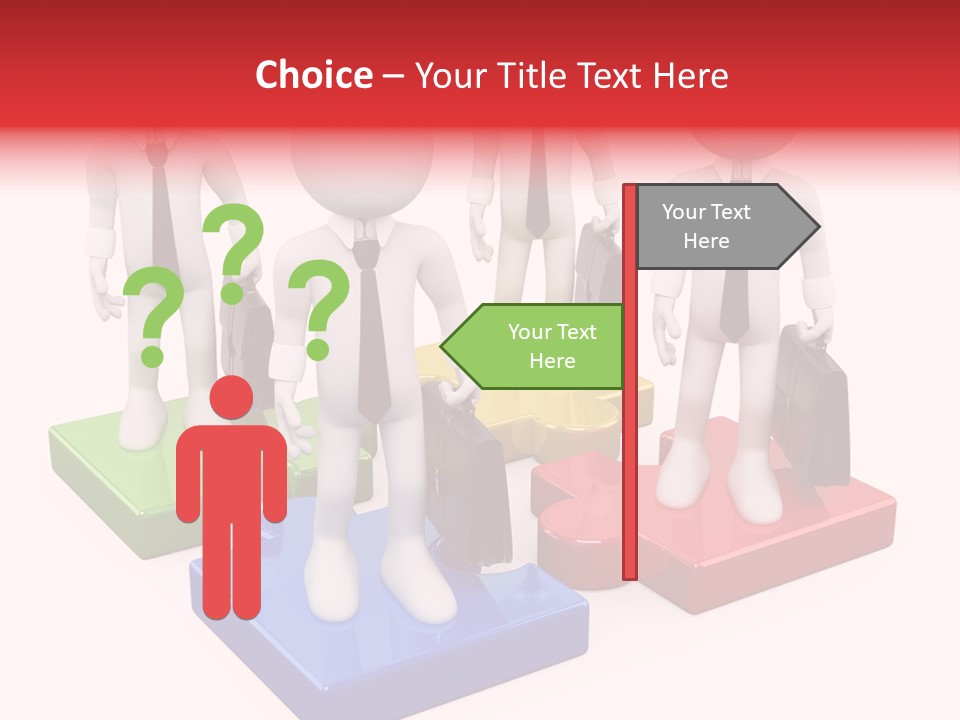 Illustration Person Join PowerPoint Template