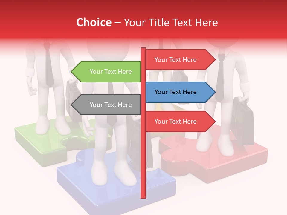 Illustration Person Join PowerPoint Template