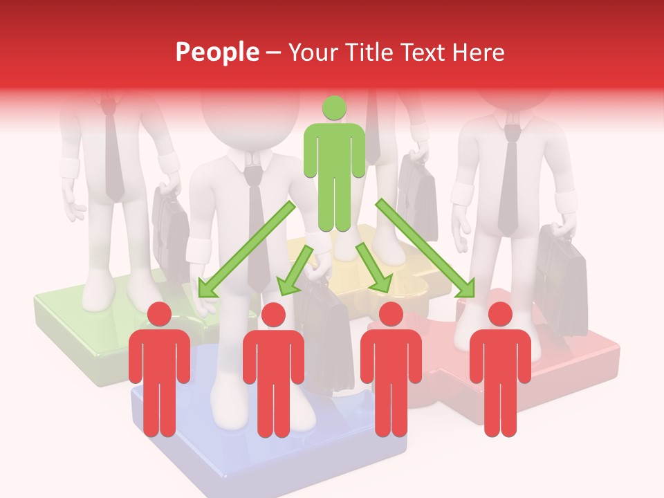 Illustration Person Join PowerPoint Template