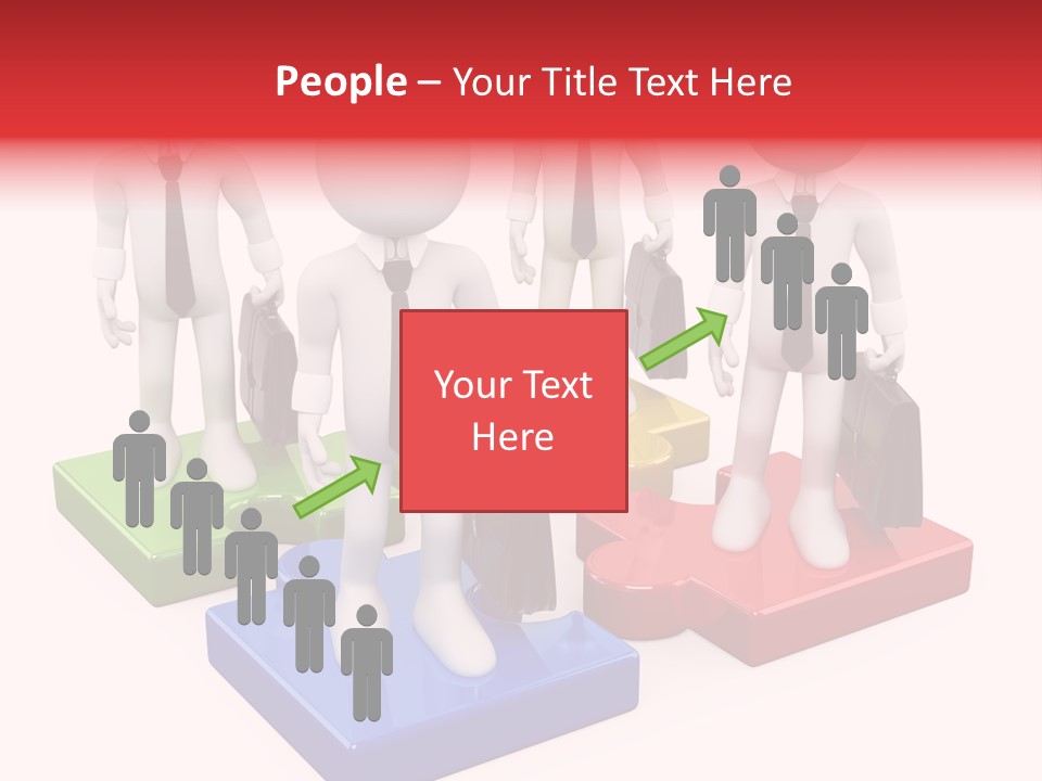 Illustration Person Join PowerPoint Template