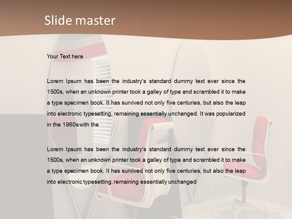 Beautiful Perspective Fashionable Beauty Reflection PowerPoint Template