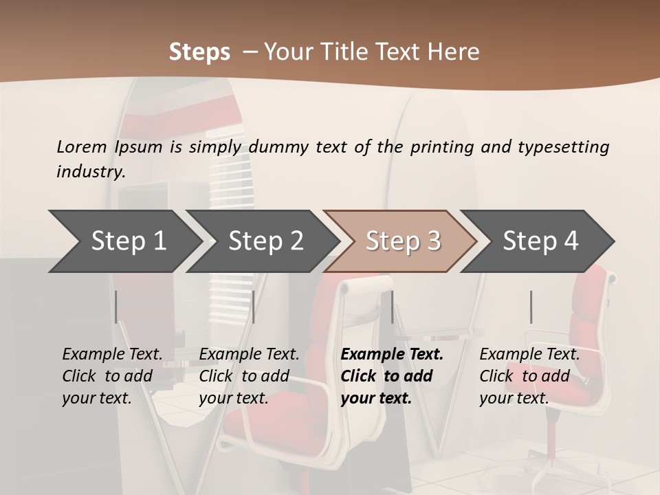 Beautiful Perspective Fashionable Beauty Reflection PowerPoint Template