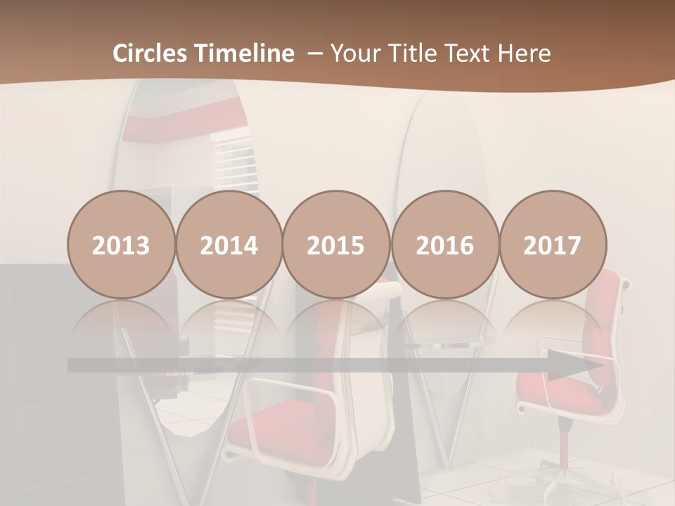 Beautiful Perspective Fashionable Beauty Reflection PowerPoint Template
