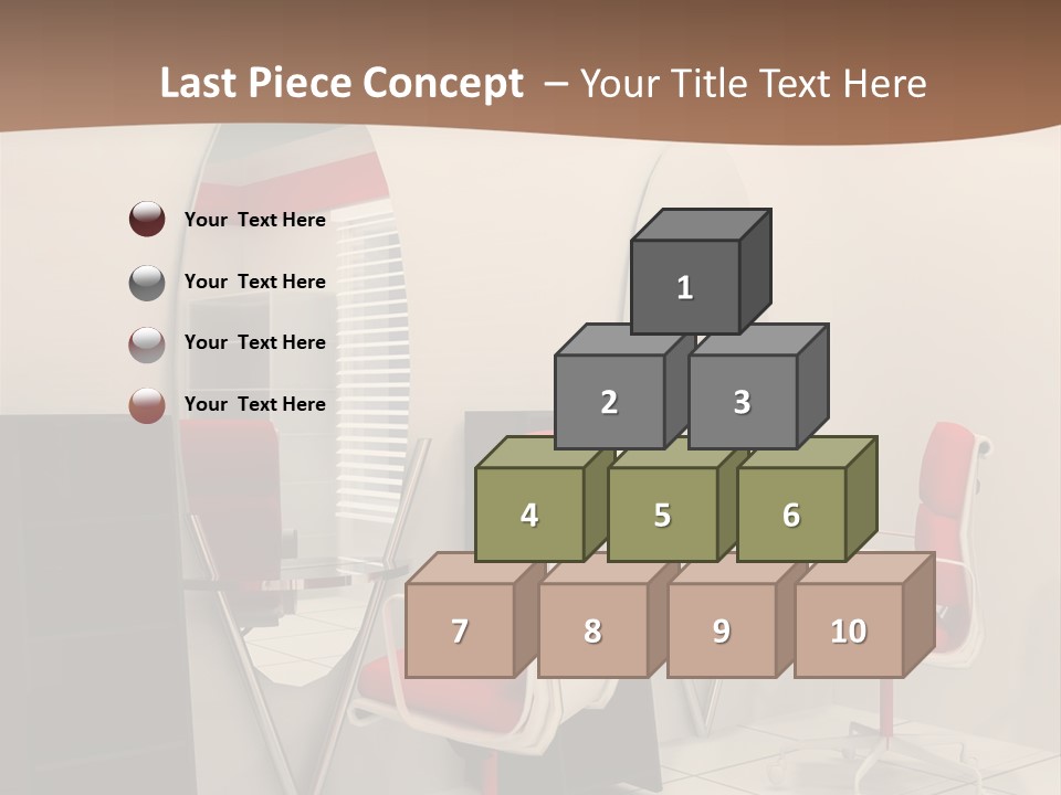 Beautiful Perspective Fashionable Beauty Reflection PowerPoint Template
