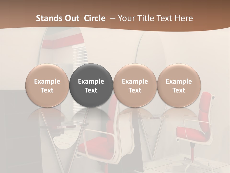 Beautiful Perspective Fashionable Beauty Reflection PowerPoint Template