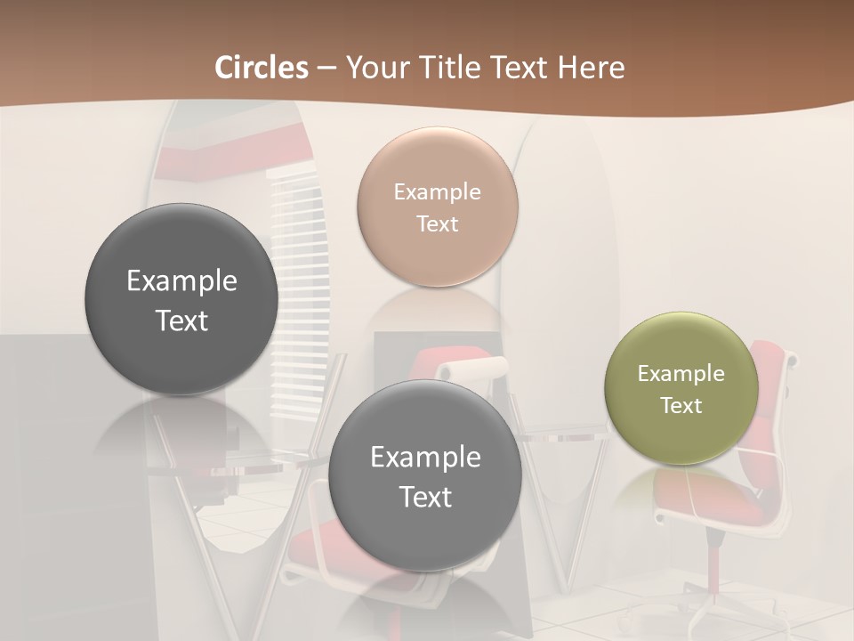 Beautiful Perspective Fashionable Beauty Reflection PowerPoint Template