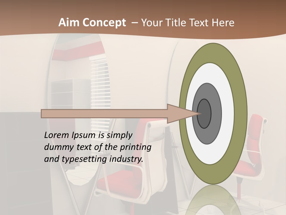 Beautiful Perspective Fashionable Beauty Reflection PowerPoint Template