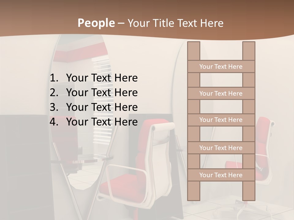 Beautiful Perspective Fashionable Beauty Reflection PowerPoint Template