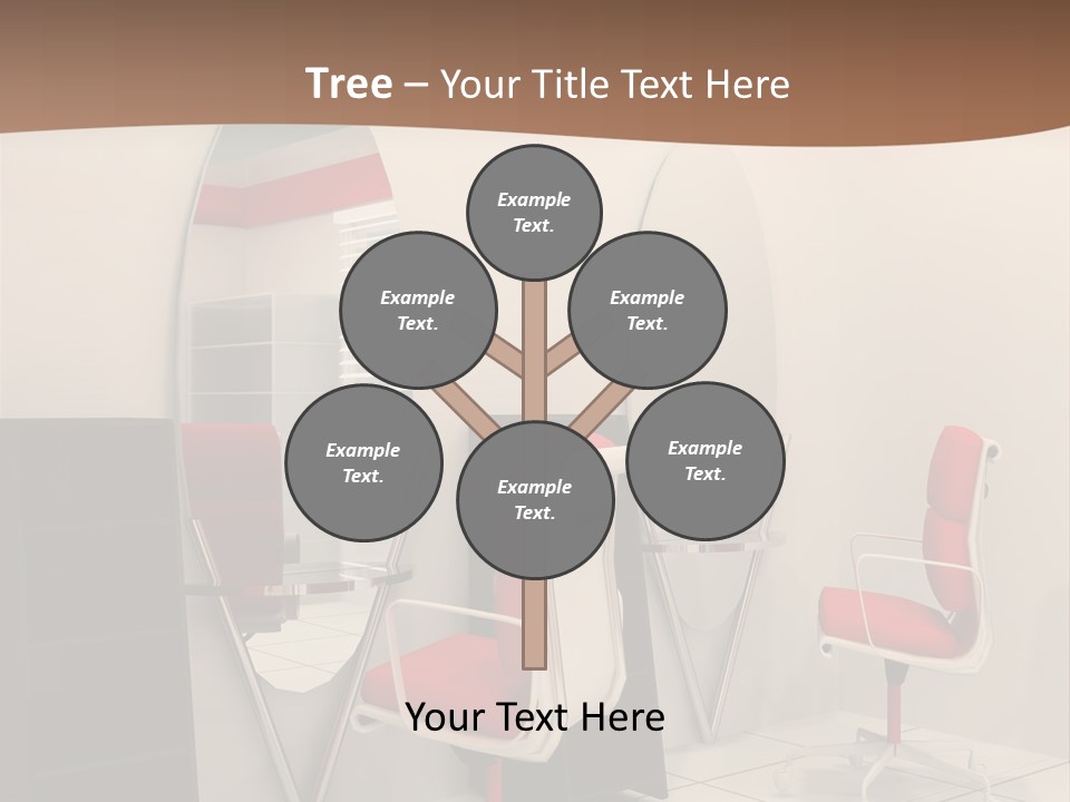 Beautiful Perspective Fashionable Beauty Reflection PowerPoint Template