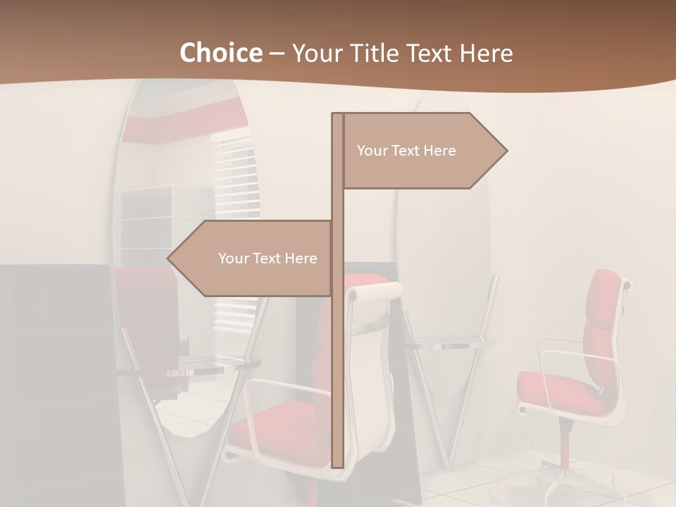Beautiful Perspective Fashionable Beauty Reflection PowerPoint Template