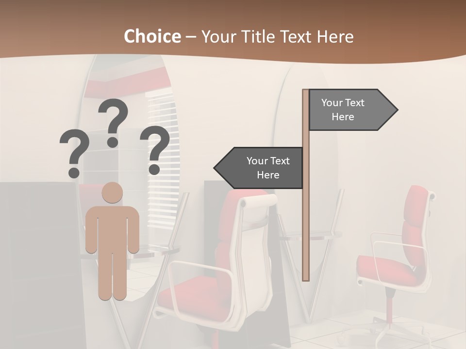 Beautiful Perspective Fashionable Beauty Reflection PowerPoint Template