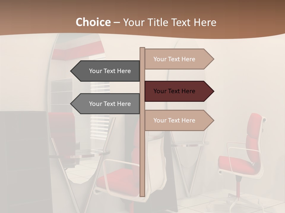Beautiful Perspective Fashionable Beauty Reflection PowerPoint Template