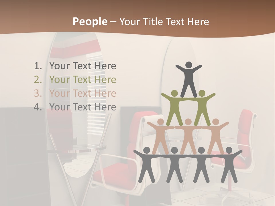 Beautiful Perspective Fashionable Beauty Reflection PowerPoint Template