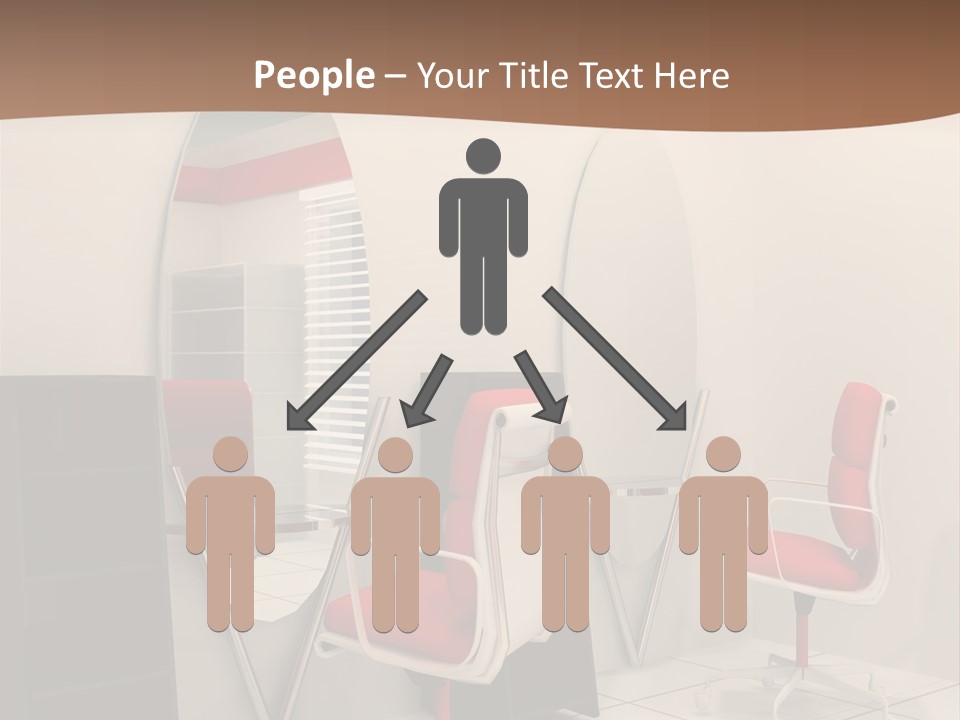 Beautiful Perspective Fashionable Beauty Reflection PowerPoint Template