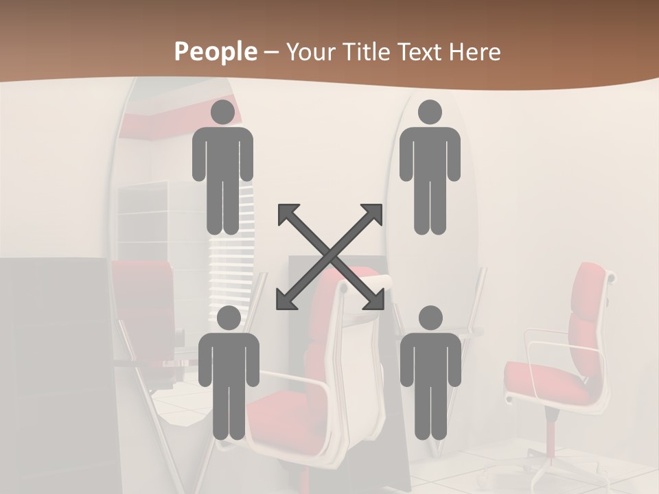 Beautiful Perspective Fashionable Beauty Reflection PowerPoint Template