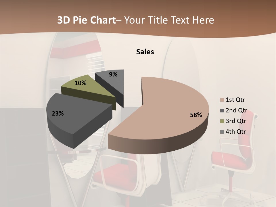 Beautiful Perspective Fashionable Beauty Reflection PowerPoint Template