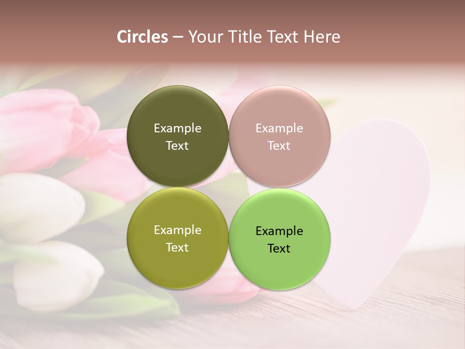 Gruss Geschenkkarte Blumenstrau PowerPoint Template