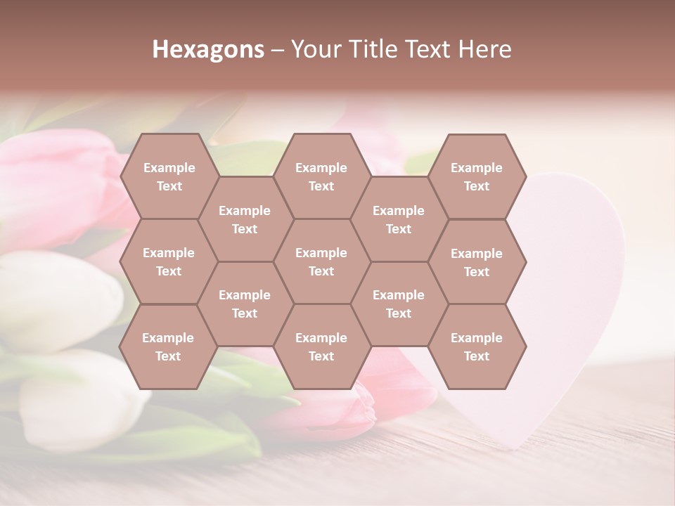 Gruss Geschenkkarte Blumenstrau PowerPoint Template