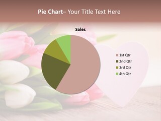 Gruss Geschenkkarte Blumenstrau PowerPoint Template