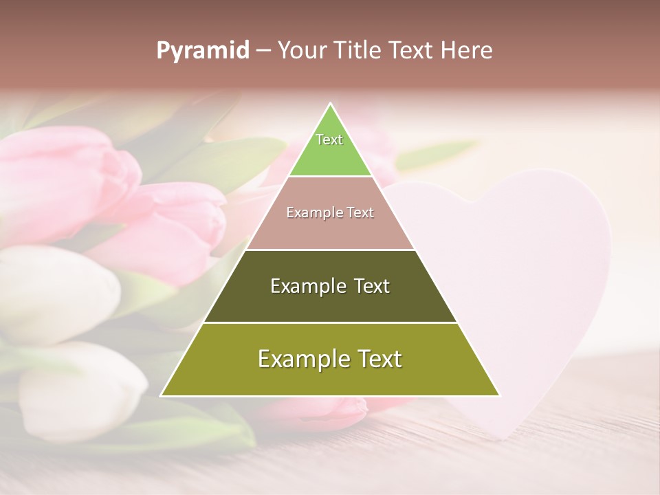 Gruss Geschenkkarte Blumenstrau PowerPoint Template