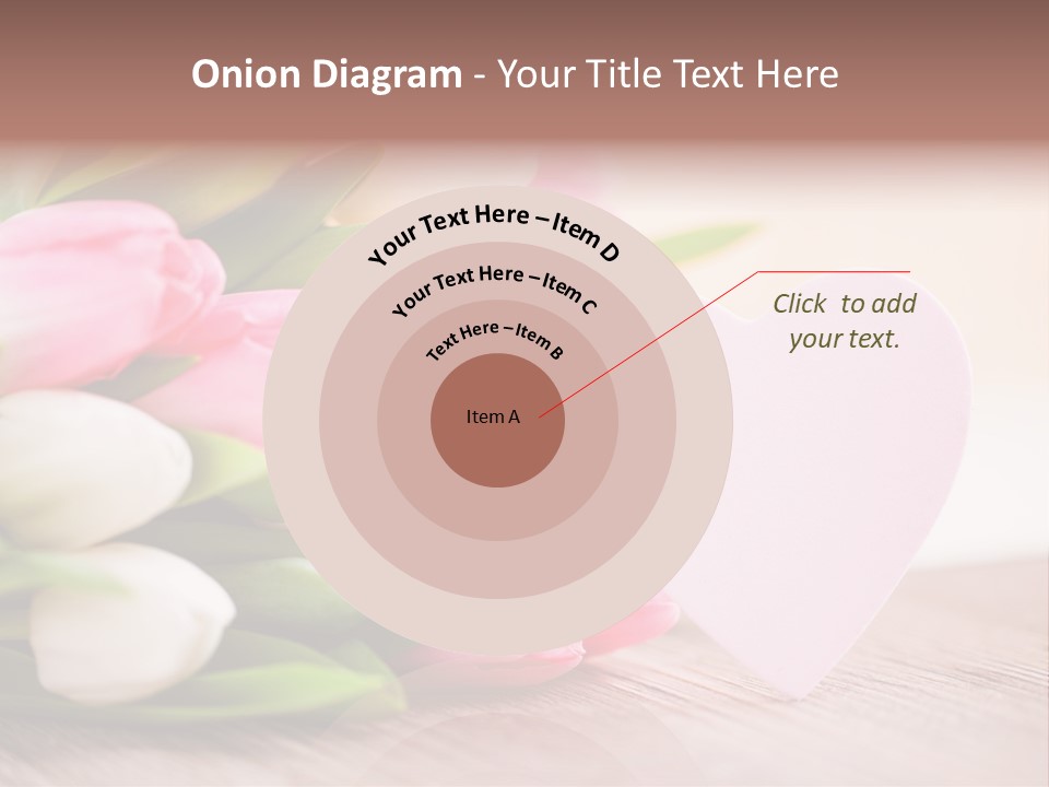 Gruss Geschenkkarte Blumenstrau PowerPoint Template