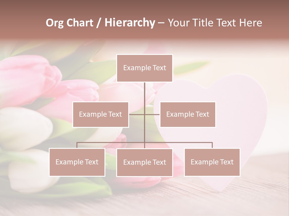 Gruss Geschenkkarte Blumenstrau PowerPoint Template