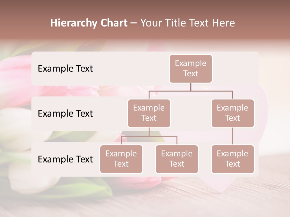 Gruss Geschenkkarte Blumenstrau PowerPoint Template