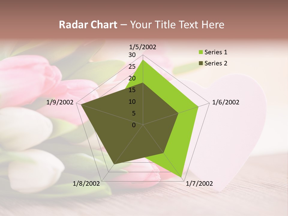 Gruss Geschenkkarte Blumenstrau PowerPoint Template