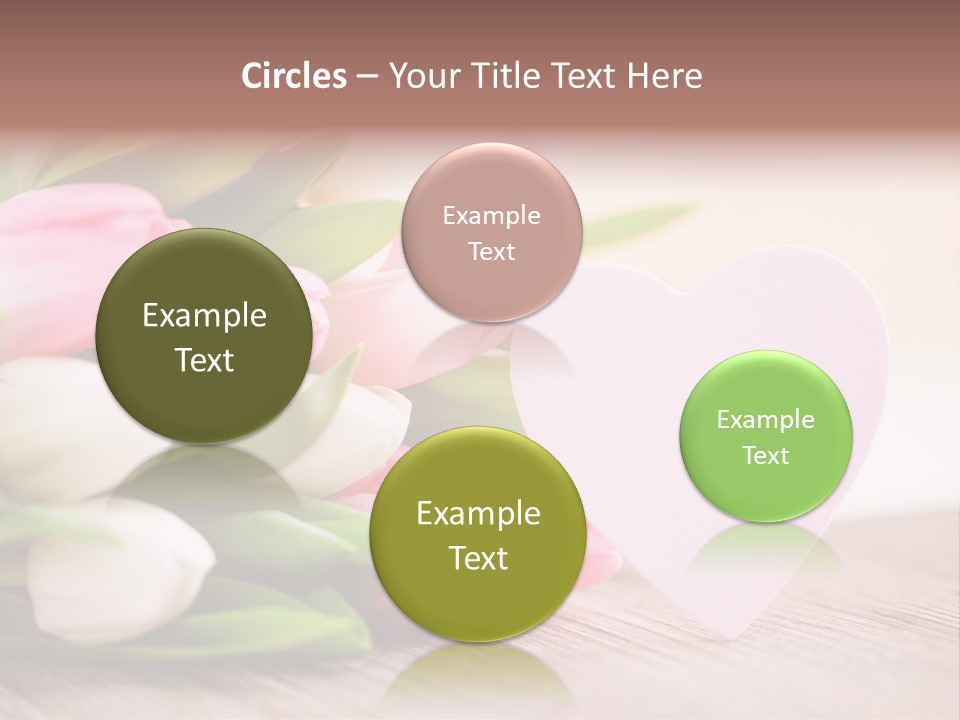 Gruss Geschenkkarte Blumenstrau PowerPoint Template