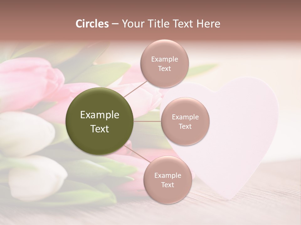 Gruss Geschenkkarte Blumenstrau PowerPoint Template